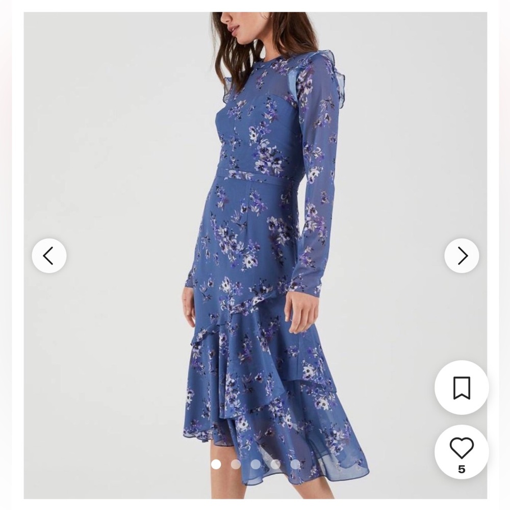COOPER ST floral long sleeve dress